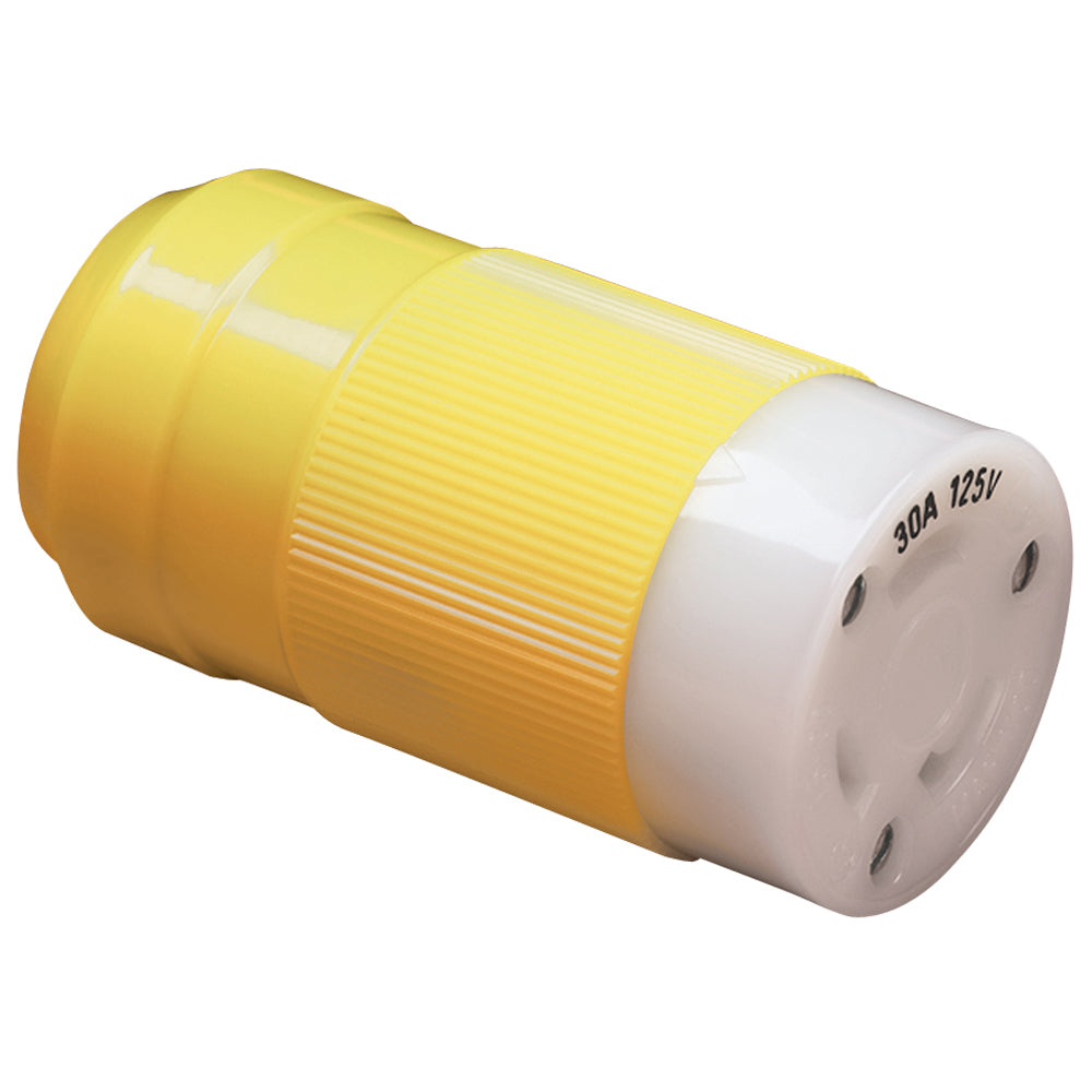 Marinco 305CRCN 30-Amp 125-Volt Locking Connector for Industrial and Commercial Use