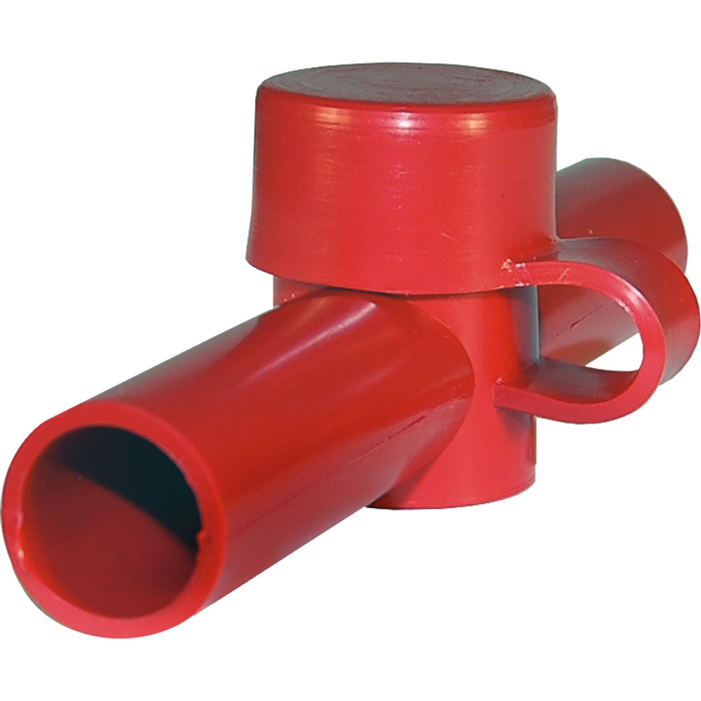 Blue Sea Systems 4003 Dual Entry PowerPost Cable Insulator, Red