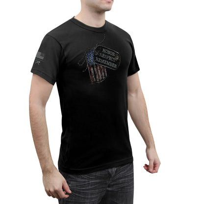 Rothco Honor Respect Remember T-Shirt Black Size M – Patriotic Military Graphic Tee