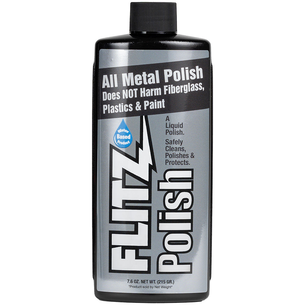Flitz Liquid Polish 7.6 oz. Bottle for Metal and Surface Cleaning