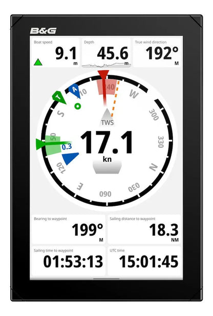 B&G Nemesis 12 Sailing Display Model 000-15612-001 for Marine Navigation and Data Monitoring