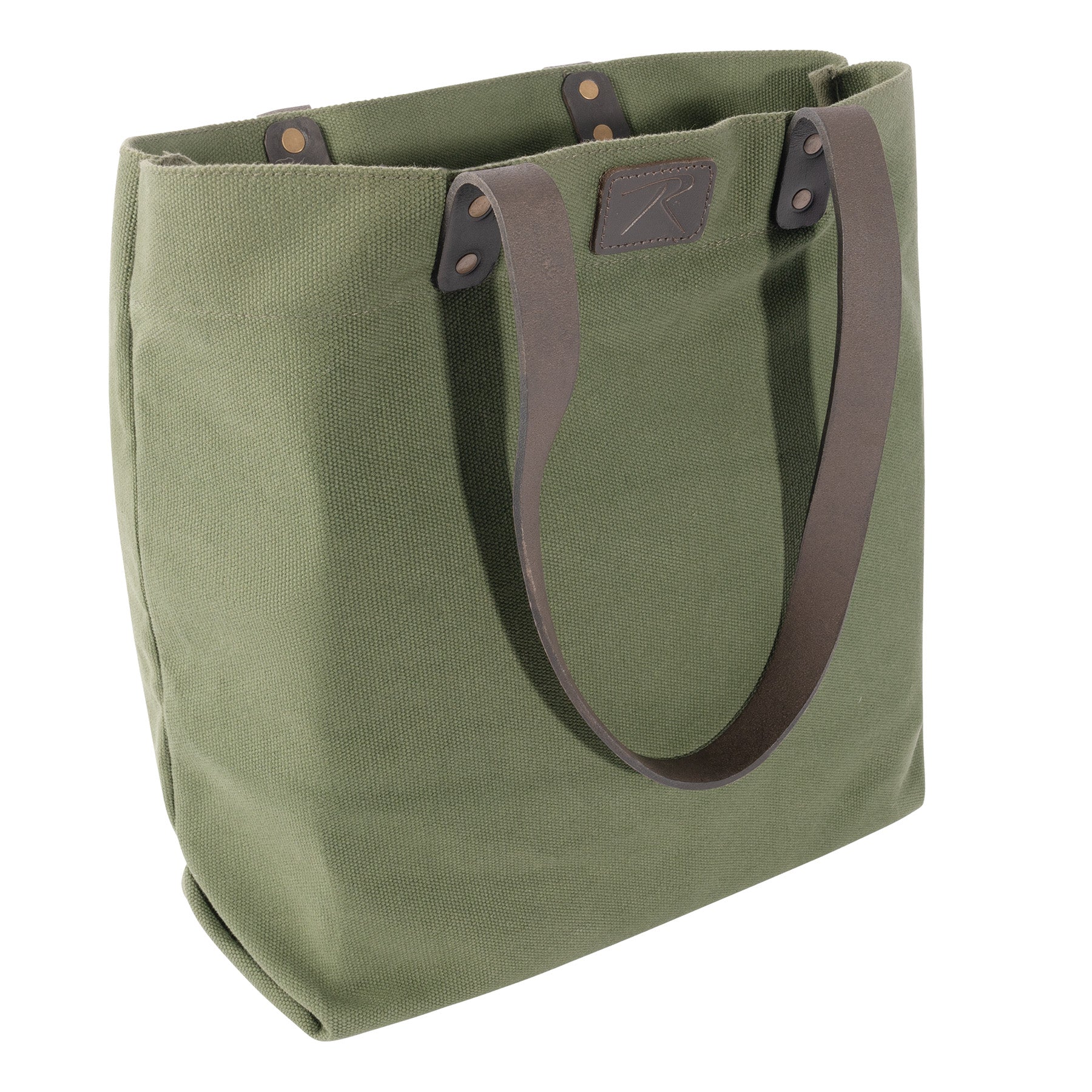 Rothco Camo Canvas Tote Bag - Durable 23L Multipurpose Carryall with Multiple Pockets