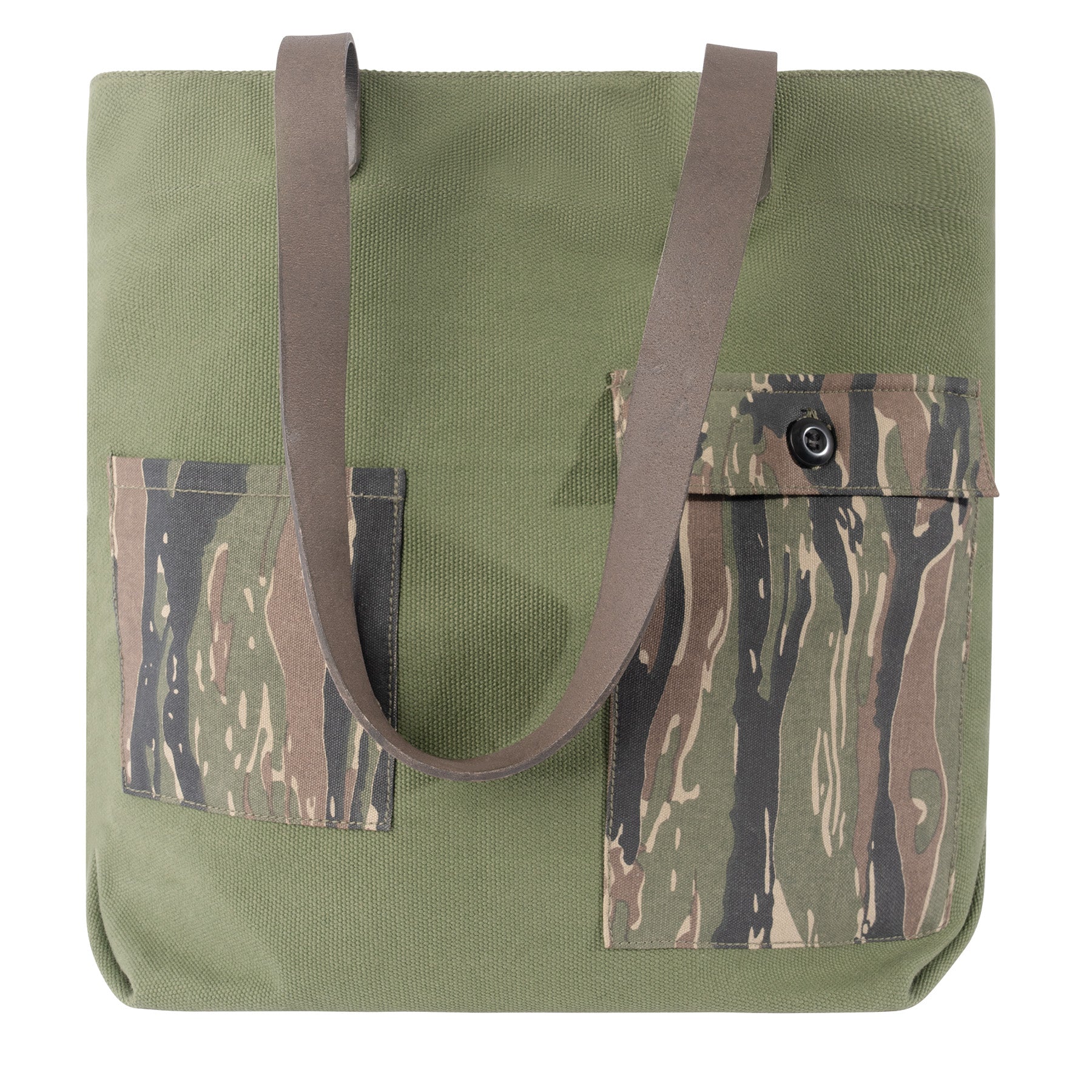 Rothco Camo Canvas Tote Bag - Durable 23L Multipurpose Carryall with Multiple Pockets