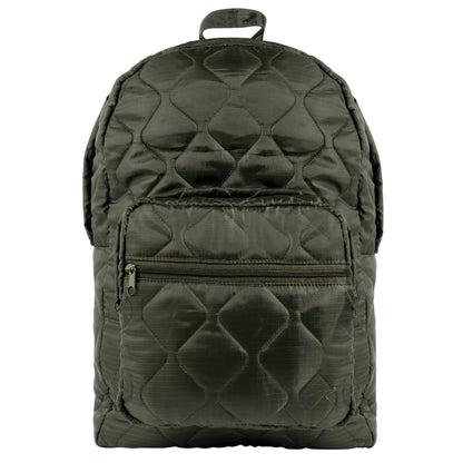 Rothco Lightweight Woobie Backpack Olive Drab - Compact Military-Style Pack with Padded Laptop Sleeve and Multiple Utility Pockets