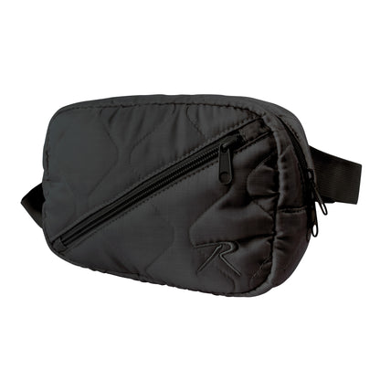 Rothco Lightweight Woobie Crossbody Day Bag Black - Compact Military-Inspired Organizer with 2L Capacity