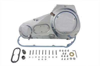 Motorshop 43-0046 Chrome Outer Primary Cover Kit for 1965–1969 Harley-Davidson FL