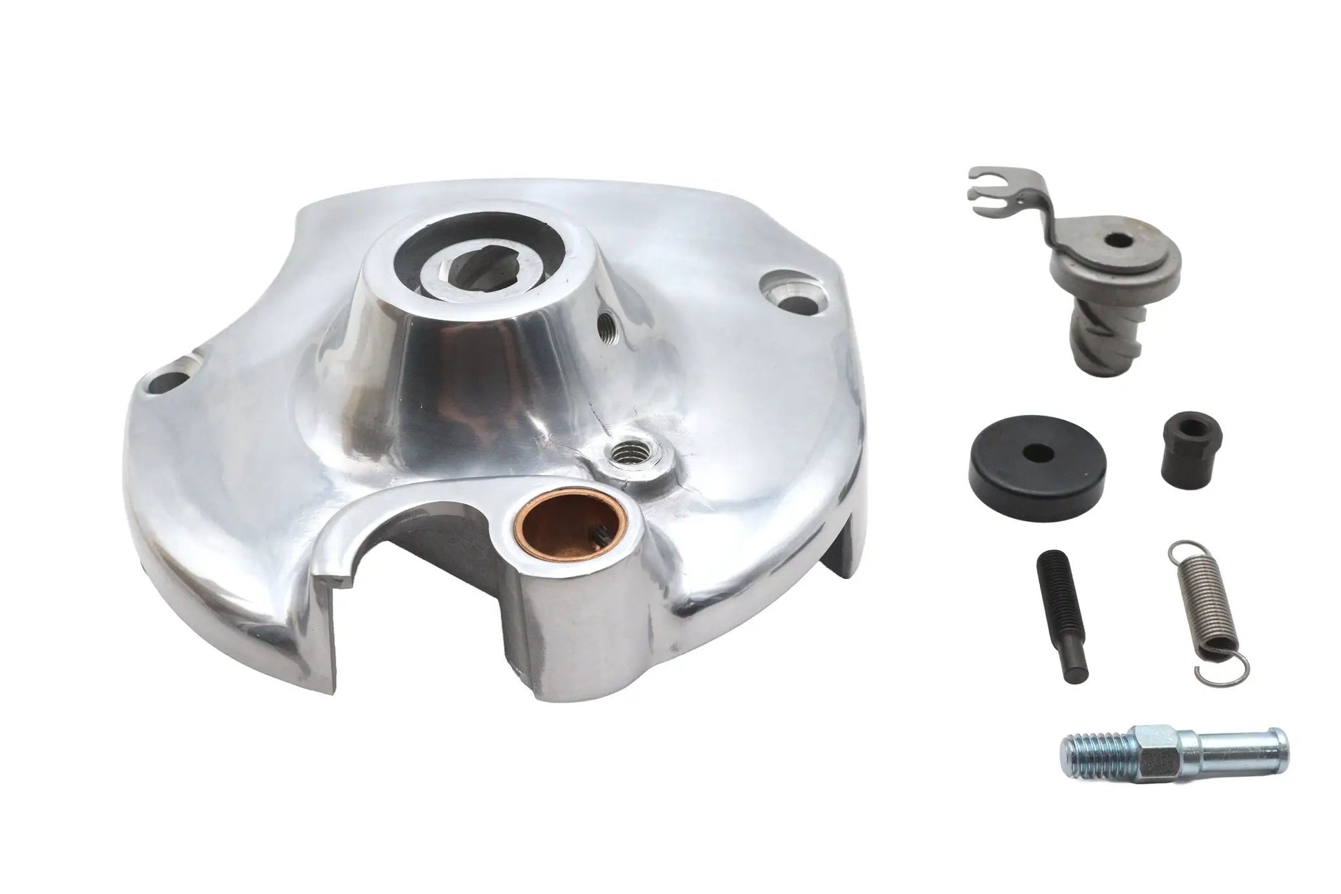 Motorshop Kick and Electric Sprocket Cover Complete Polished for Harley Davidson KH & XLCH Models by Motorshop