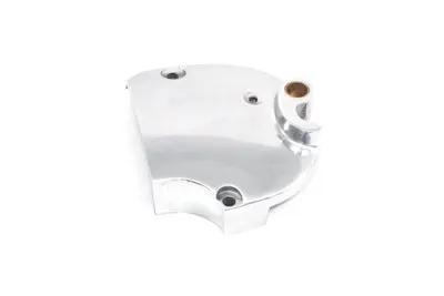 Motorshop Polished Sprocket Cover for Harley Davidson XLH 1971-1976 with Electric Start Compatibility by Motorshop
