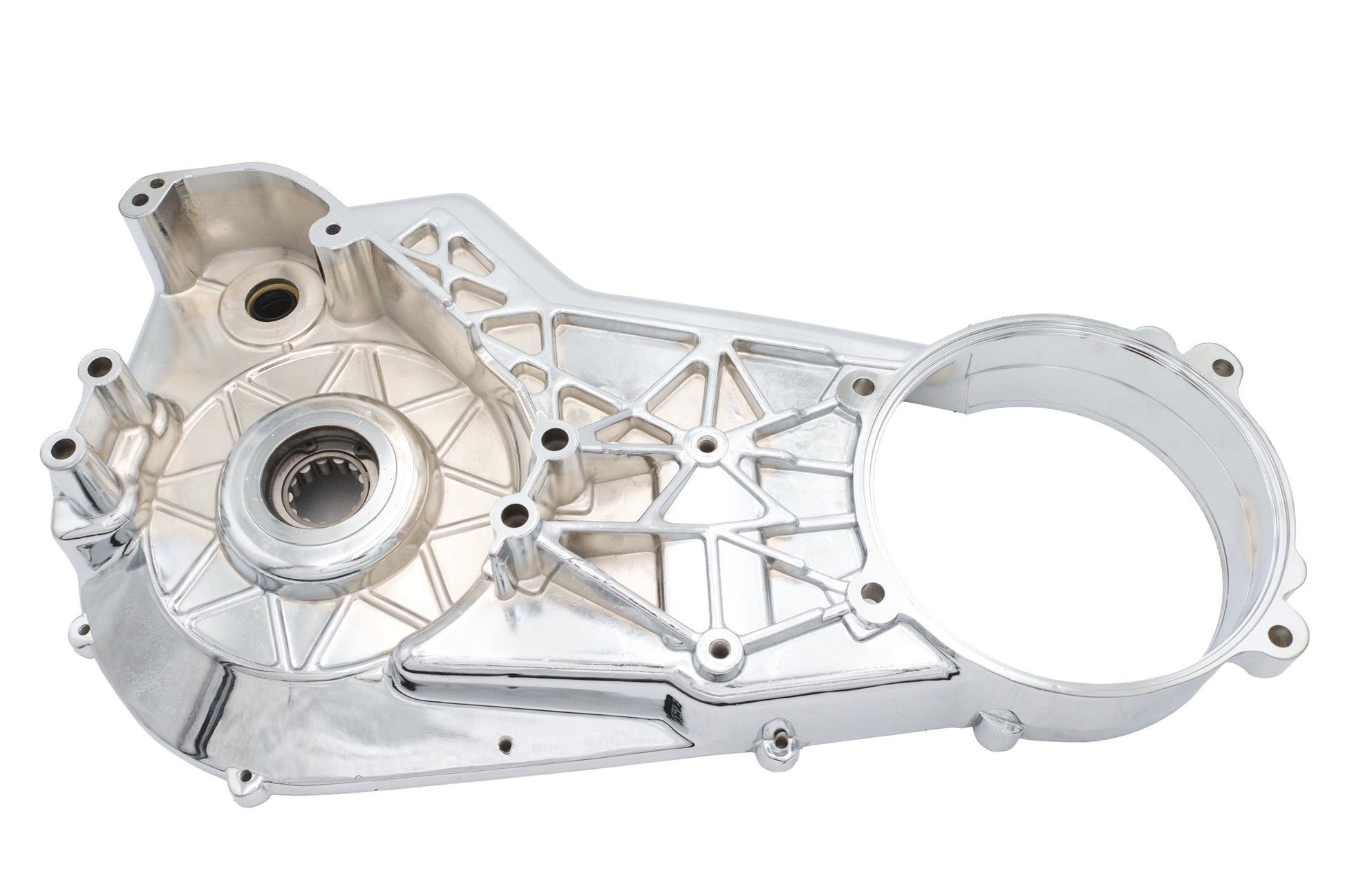 Motorshop Chrome Inner Primary Cover for Harley Davidson FXST and FLST Models – Part #08198 by Motorshop
