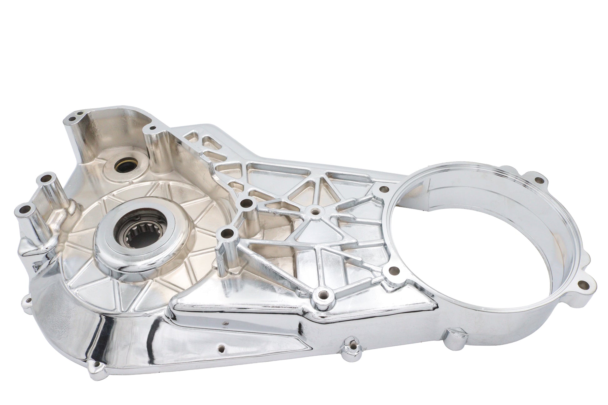 Motorshop Chrome Inner Primary Cover for Harley Davidson FXST and FLST Models – Part #08198 by Motorshop
