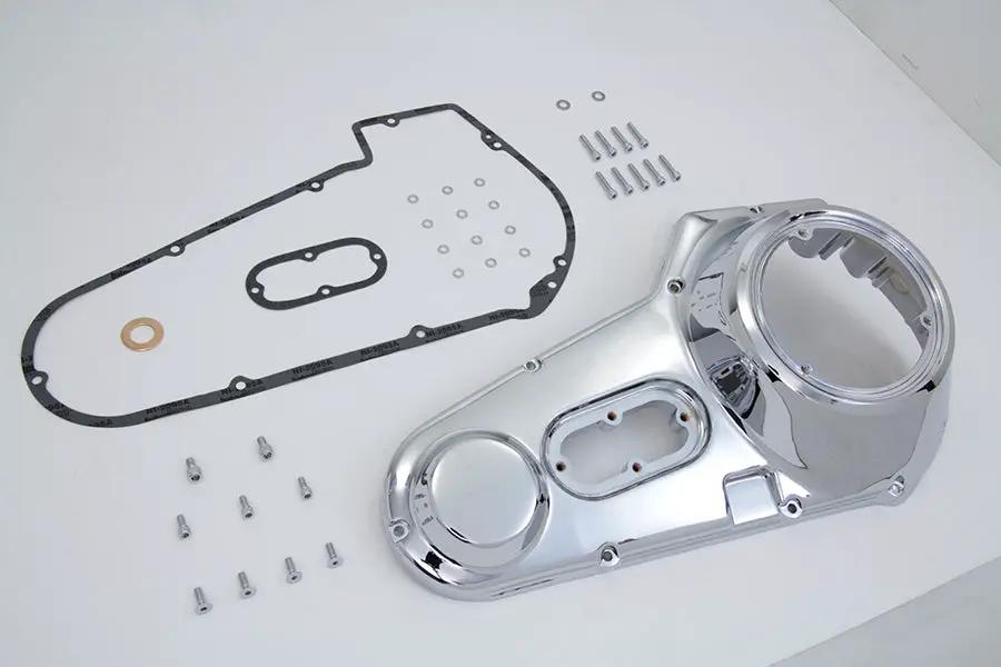Motorshop Chrome Outer Primary Cover Kit for Harley Davidson FXE Models by Motorshop