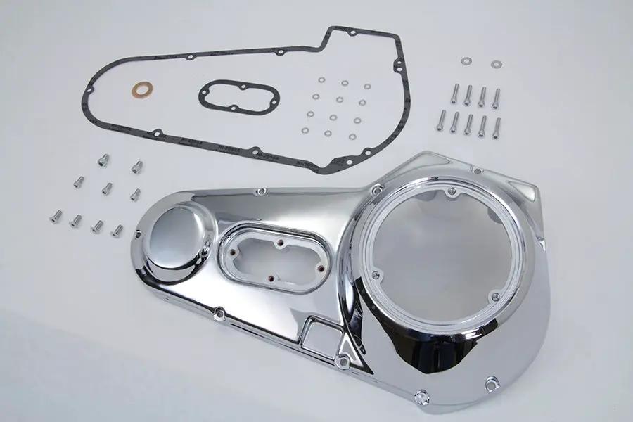 Motorshop Chrome Outer Primary Cover Kit for Harley Davidson FXE Models by Motorshop