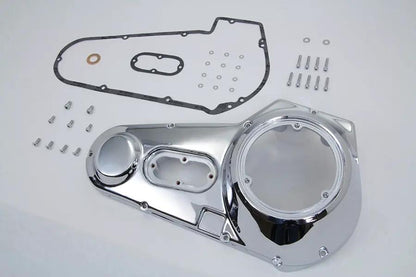 Motorshop Chrome Outer Primary Cover Kit for Harley Davidson FXE Models by Motorshop