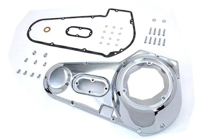 Motorshop Chrome Outer Primary Cover Kit for Harley Davidson FXE Models by Motorshop