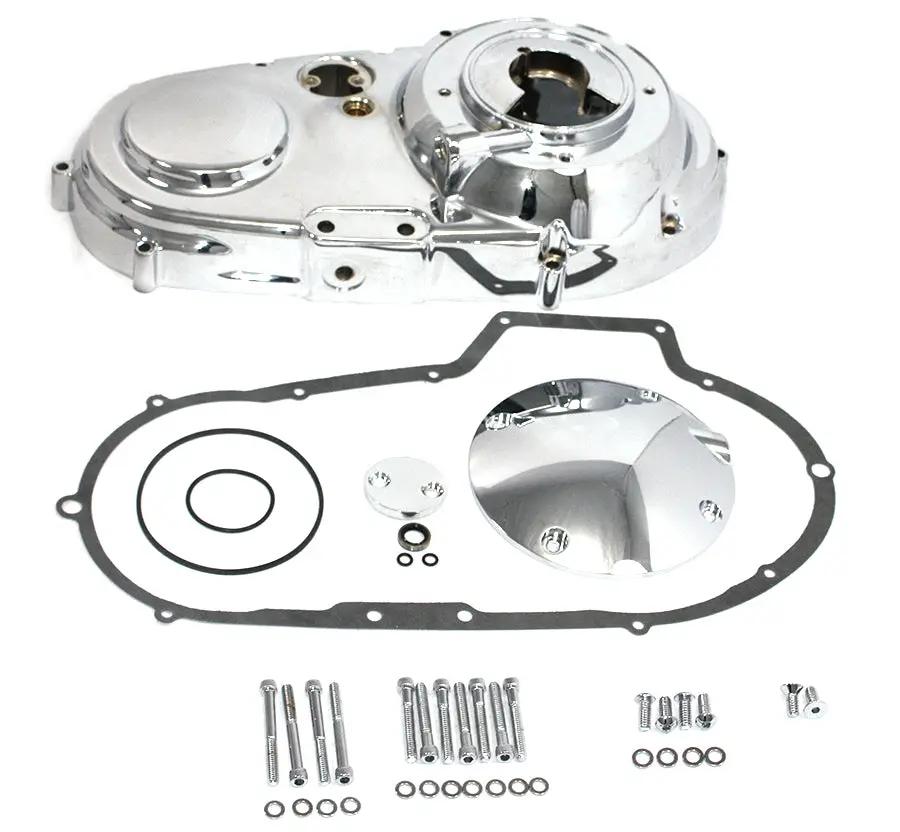 Motorshop Chrome Outer Primary Cover Kit for Harley Davidson XL (1994-2003) by Motorshop