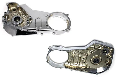 Motorshop Chrome Inner Primary Cover Assembly for Harley Davidson FXST (1994-2003) by Motorshop