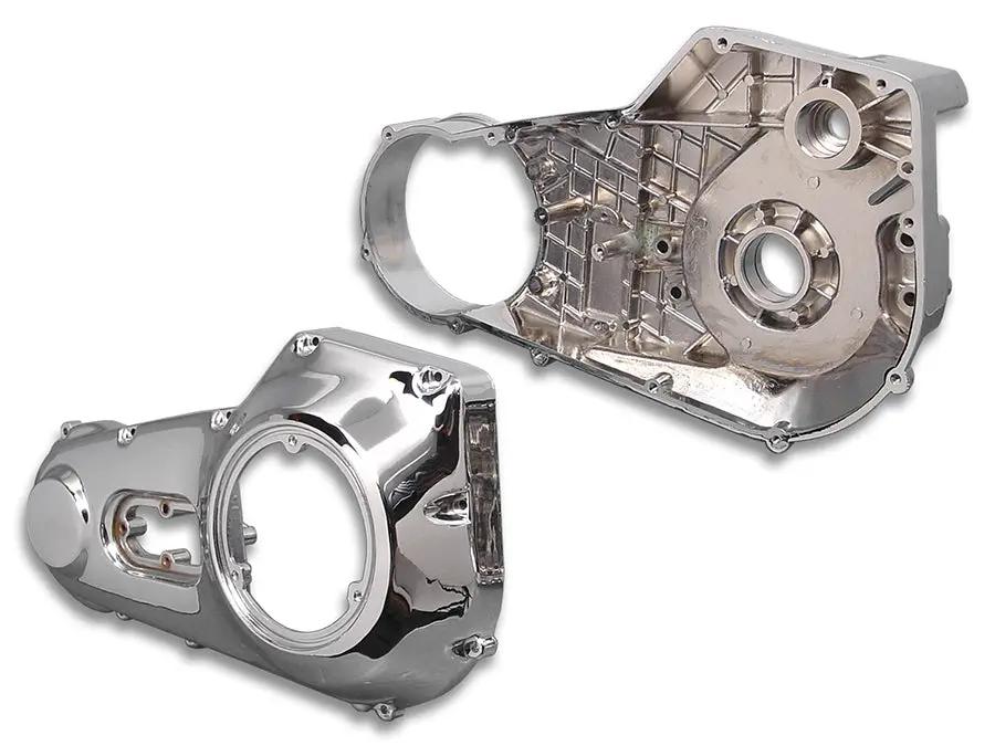 V-Twin Chrome Primary Cover Set for Harley Davidson FXST & FLST Models by V-Twin