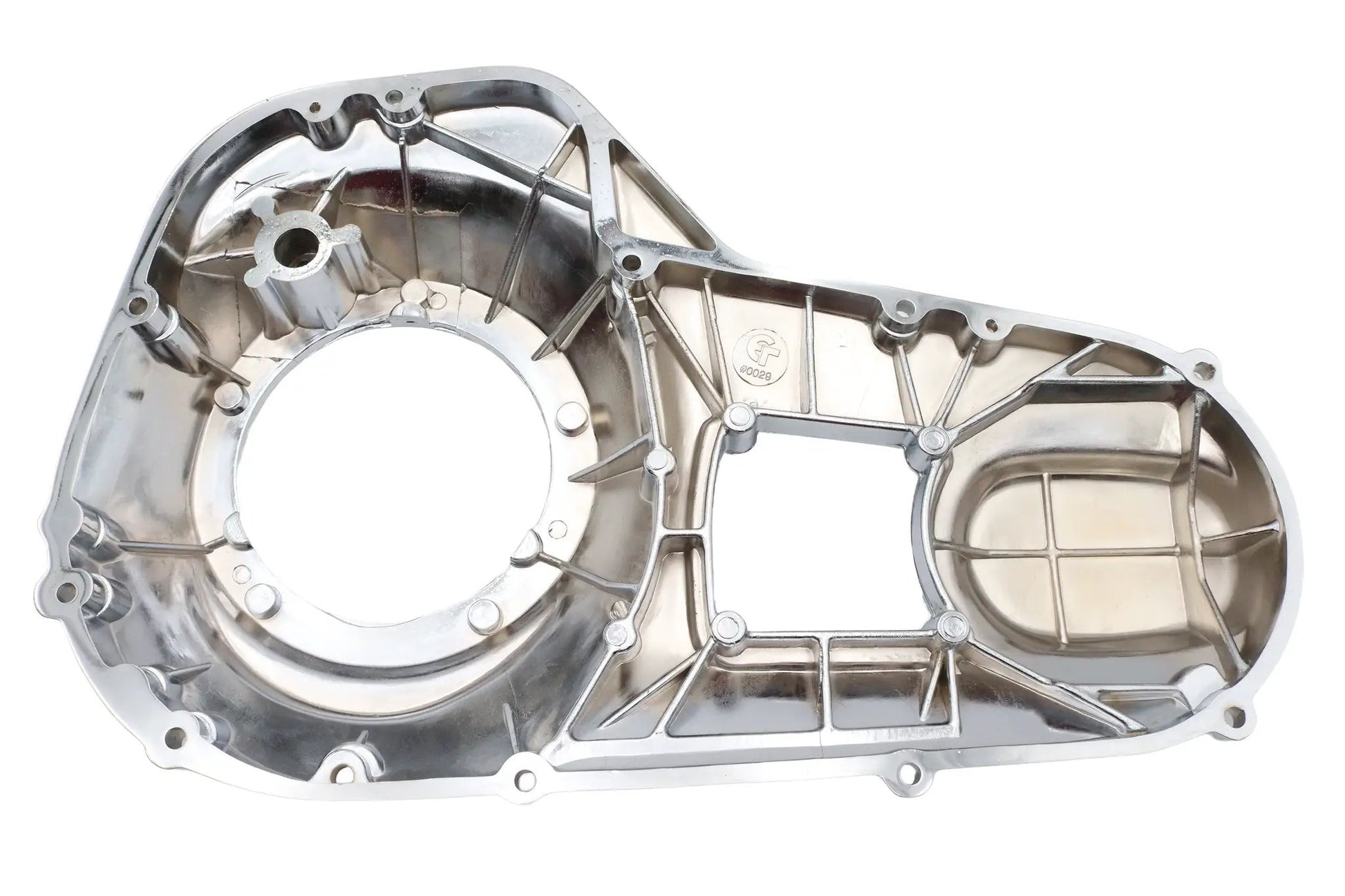 Motorshop Chrome Outer Primary Cover for Harley Davidson FLT and FLHT (Part #7822) by Motorshop