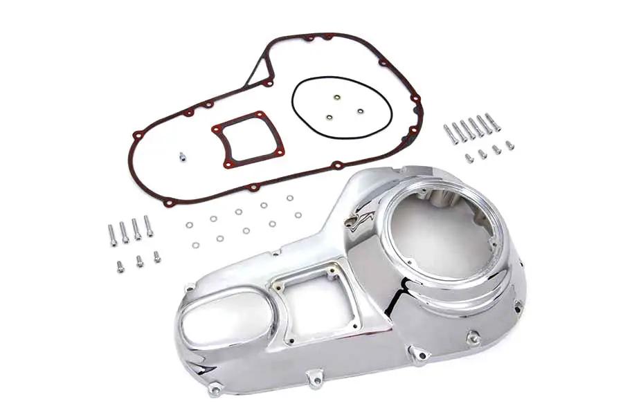 Motorshop Chrome Outer Primary Cover Kit for Harley Davidson FXR and FLT Models by Motorshop