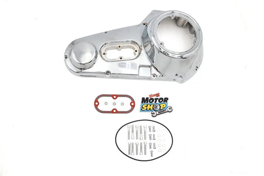 Motorshop Chrome Outer Primary Cover Kit for Harley Davidson FXST and FLST (Part #43-0343) by Motorshop