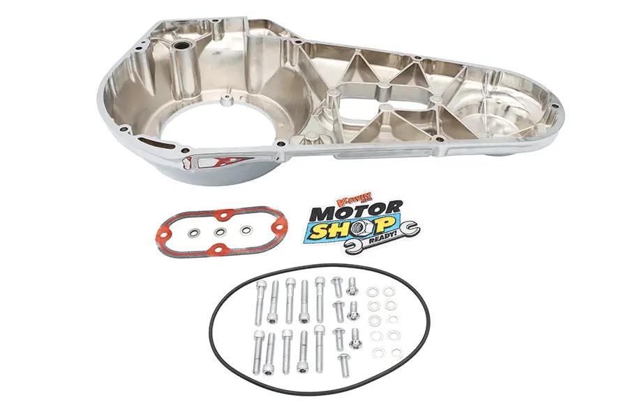 Motorshop Chrome Outer Primary Cover Kit for Harley Davidson FXST and FLST (Part #43-0343) by Motorshop