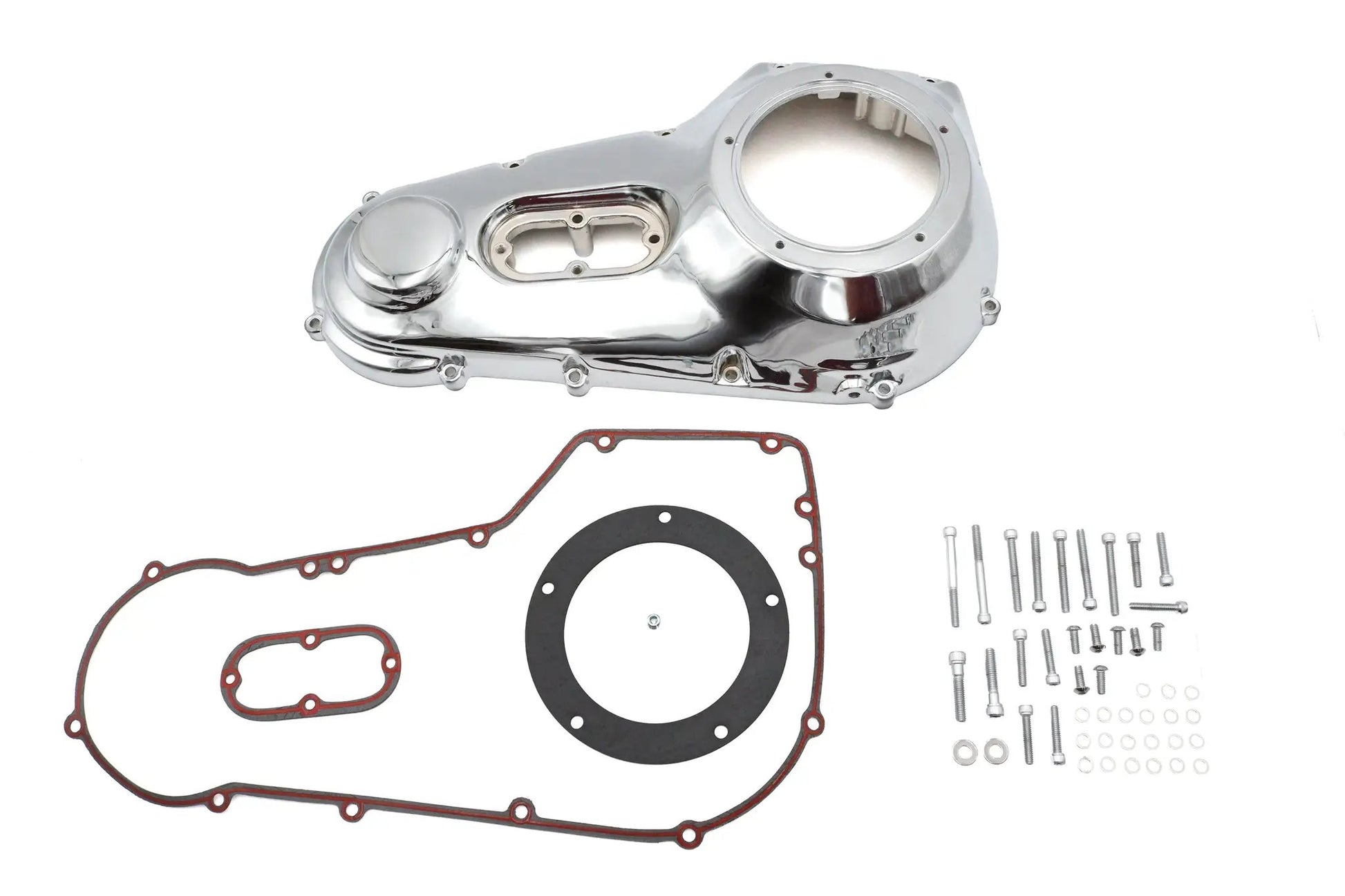 Motorshop Chrome Outer Primary Cover Kit for Harley Davidson FXST and FLST Models by Motorshop