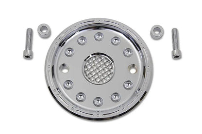 Motorshop Outlaw Chrome Pulley Cover Kit for Harley Davidson XL (2004-2013) by Motorshop