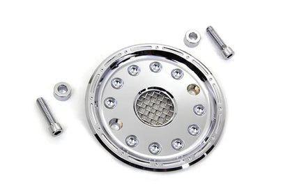 Motorshop Outlaw Chrome Pulley Cover Kit for Harley Davidson XL (2004-2013) by Motorshop