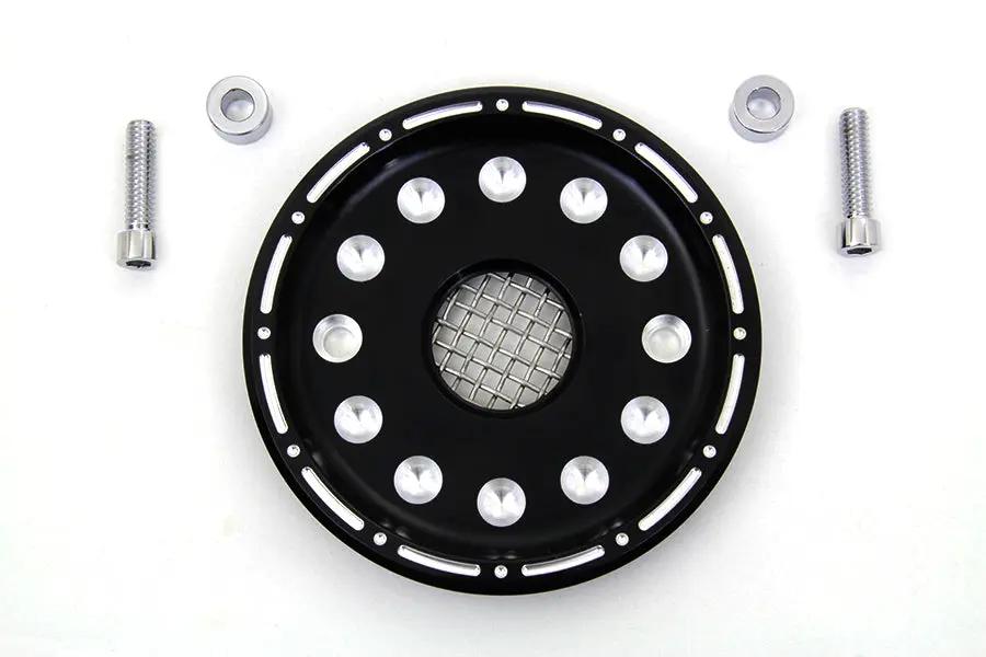 Motorshop Outlaw Black Pulley Cover Kit for Harley Davidson XL (Part #351759) by Motorshop