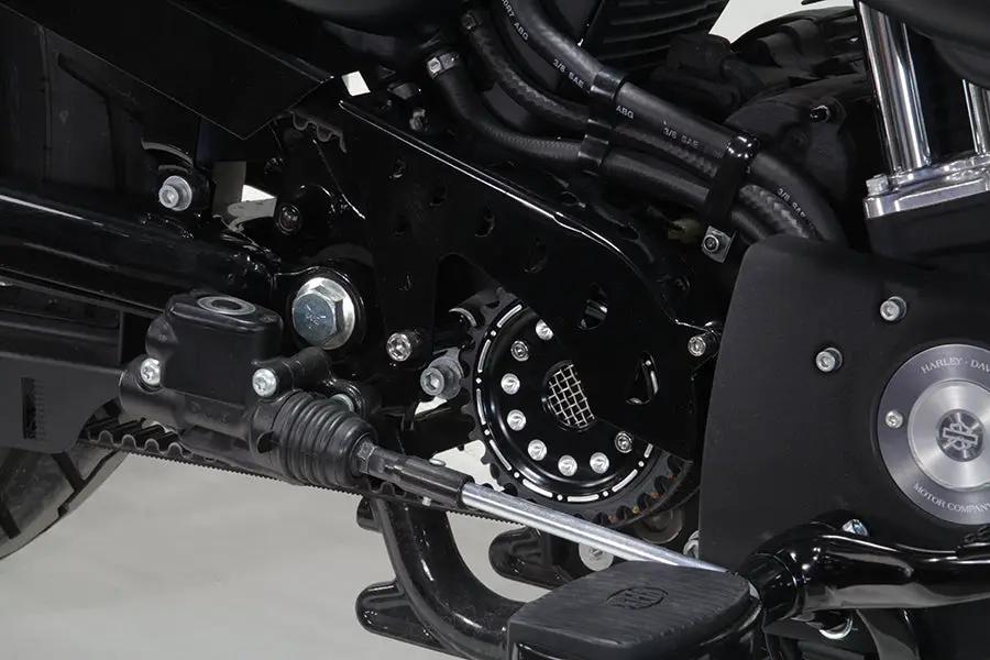 Motorshop Outlaw Black Pulley Cover Kit for Harley Davidson XL (Part #351759) by Motorshop