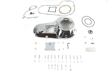 Motorshop FXR Outer Primary Cover Kit Chrome - Fits Harley Davidson FXR and FLT Models by Motorshop