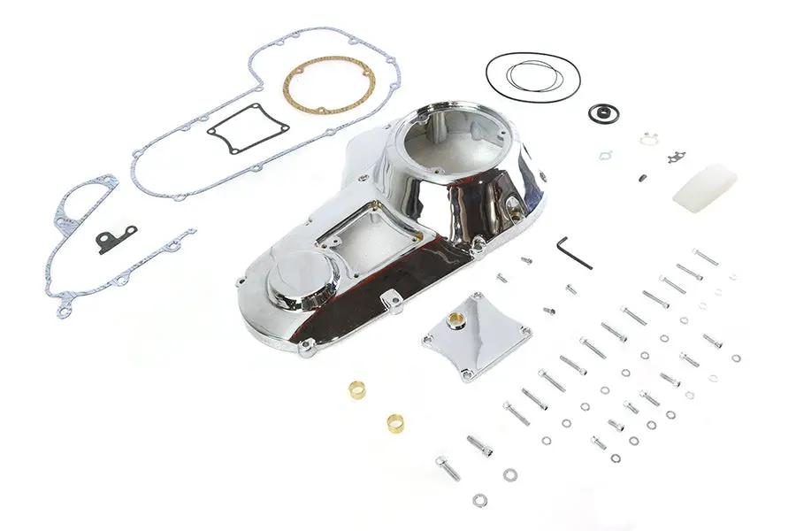 Motorshop FXR Outer Primary Cover Kit Chrome - Fits Harley Davidson FXR and FLT Models by Motorshop
