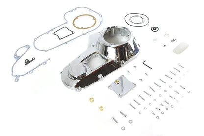 Motorshop FXR Outer Primary Cover Kit Chrome - Fits Harley Davidson FXR and FLT Models by Motorshop