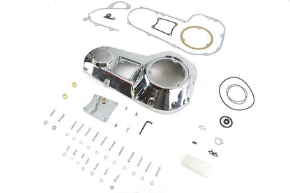Motorshop FXR Outer Primary Cover Kit Chrome - Fits Harley Davidson FXR and FLT Models by Motorshop