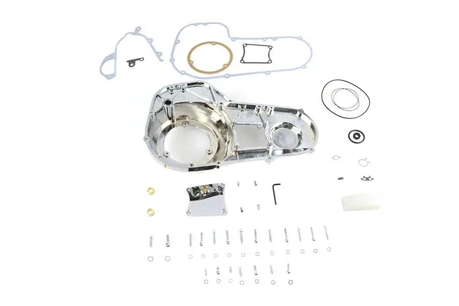 Motorshop FXR Outer Primary Cover Kit Chrome - Fits Harley Davidson FXR and FLT Models by Motorshop