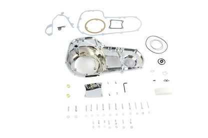 Motorshop FXR Outer Primary Cover Kit Chrome - Fits Harley Davidson FXR and FLT Models by Motorshop