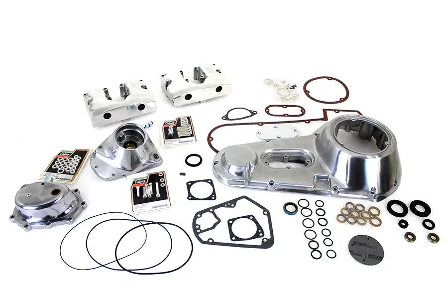 V-Twin Polished Engine Dress Up Kit for Harley Davidson FL 1973-1982 by V-Twin