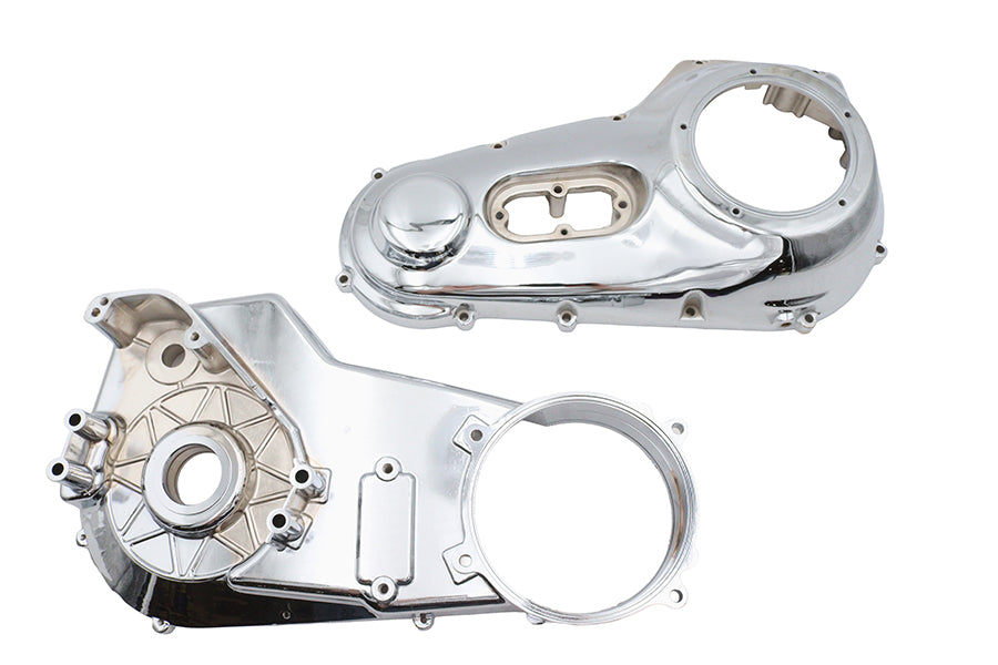V-Twin 43-0803 Factory Sample Inner and Outer Primary Cover Set for Harley-Davidson FXST