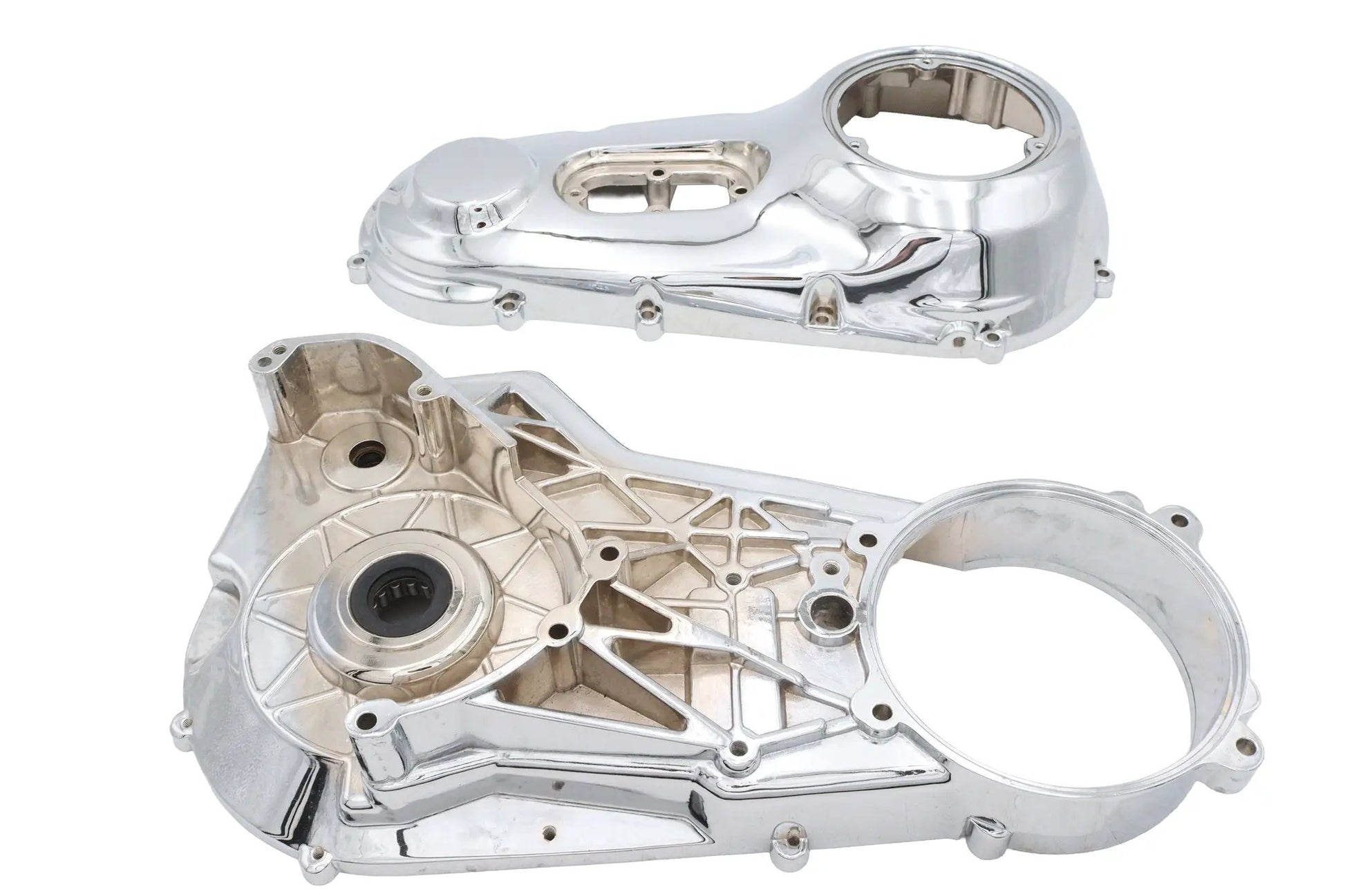 V-Twin Factory Sample Chrome Primary Cover Set for Harley Davidson Models by V-Twin