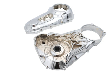 V-Twin Factory Sample Chrome Primary Cover Set for Harley Davidson Models by V-Twin