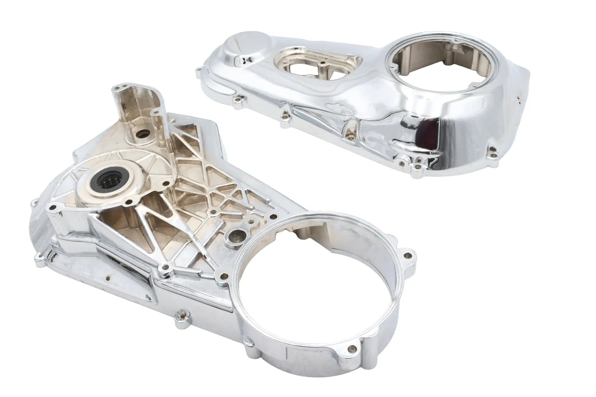 V-Twin Factory Sample Chrome Primary Cover Set for Harley Davidson Models by V-Twin