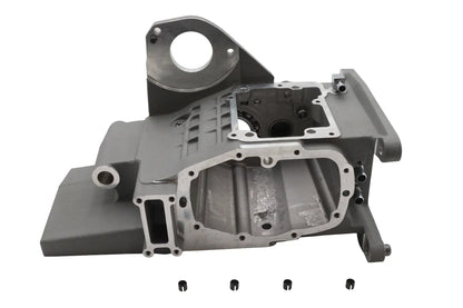 Ultima 6-Speed Transmission Case Silver for Harley Davidson Models - Part #298-136 by Ultima