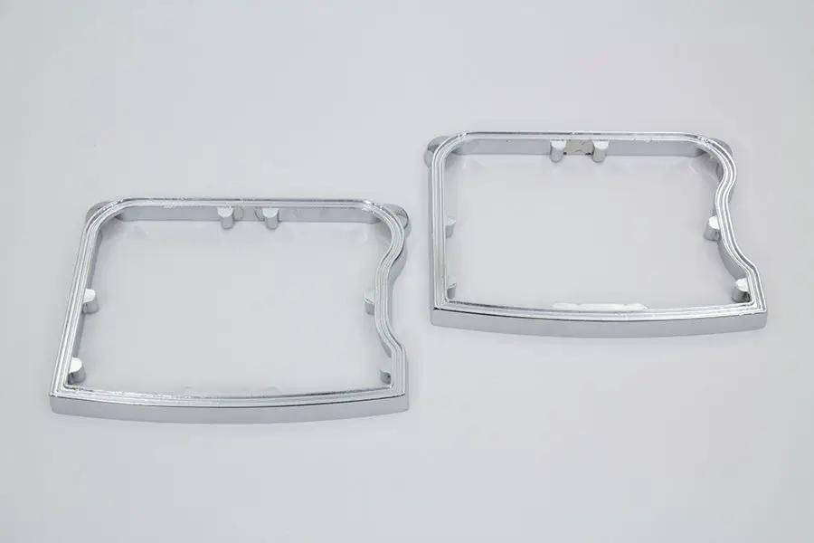Motorshop Chrome D-Ring Set for Harley Davidson XL Rocker Boxes - Fits 1986-1990 Models by Motorshop