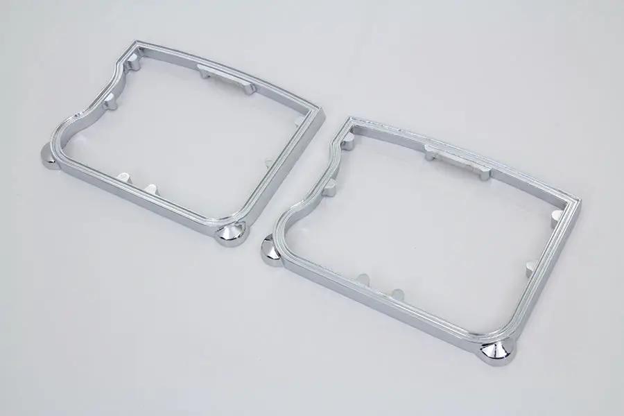 Motorshop Chrome D-Ring Set for Harley Davidson XL Rocker Boxes - Fits 1986-1990 Models by Motorshop