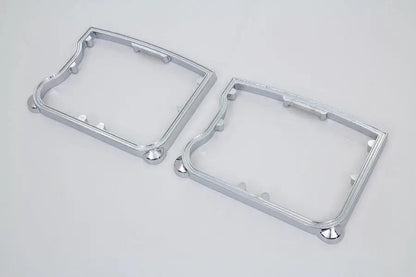 Motorshop Chrome D-Ring Set for Harley Davidson XL Rocker Boxes - Fits 1986-1990 Models by Motorshop