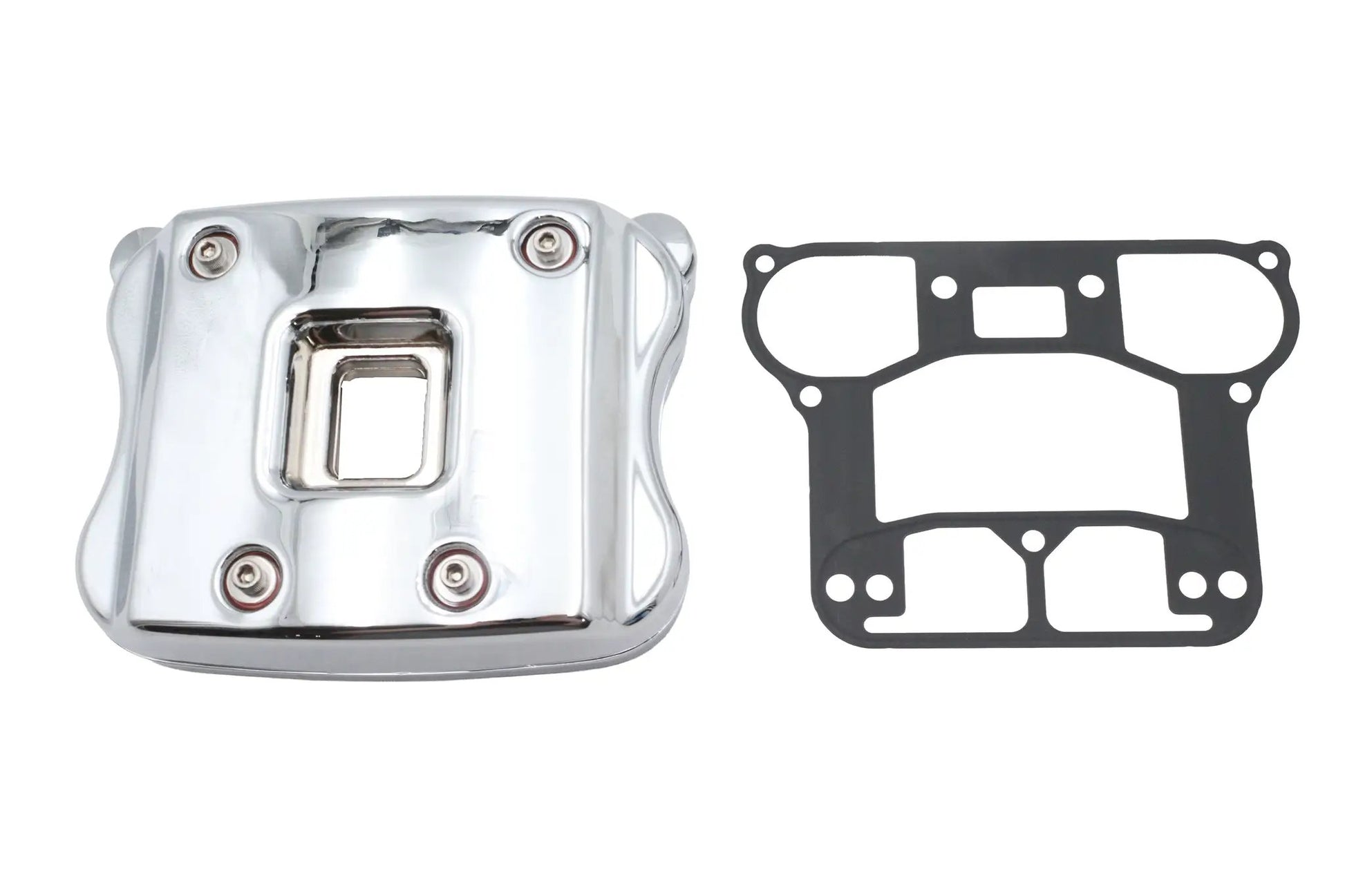 Ultima Chrome XL Rocker Box Set with Gaskets and Hardware for Harley Davidson XL Models by Ultima