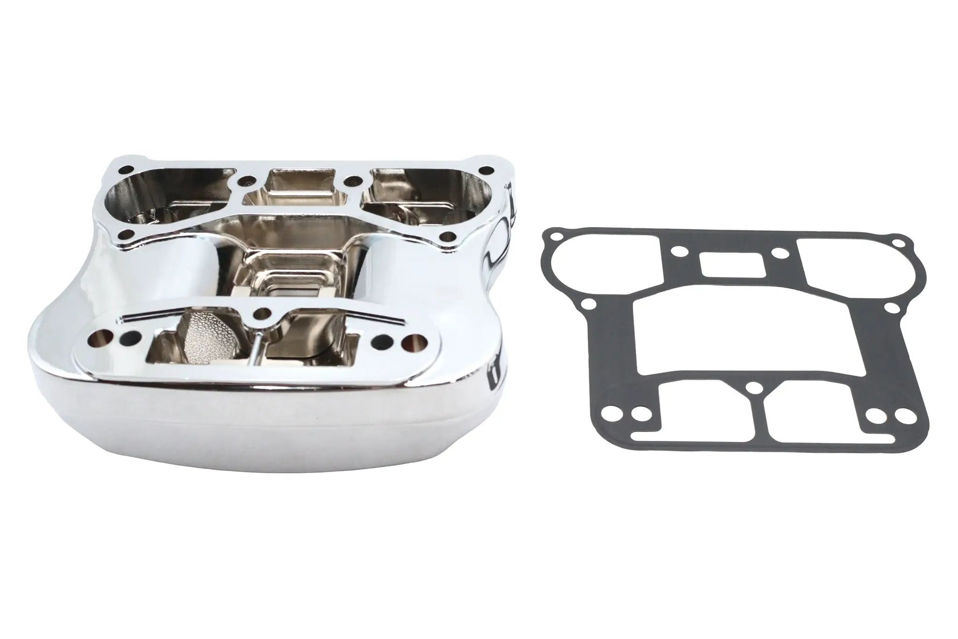 Ultima Chrome XL Rocker Box Set with Gaskets and Hardware for Harley Davidson XL Models by Ultima