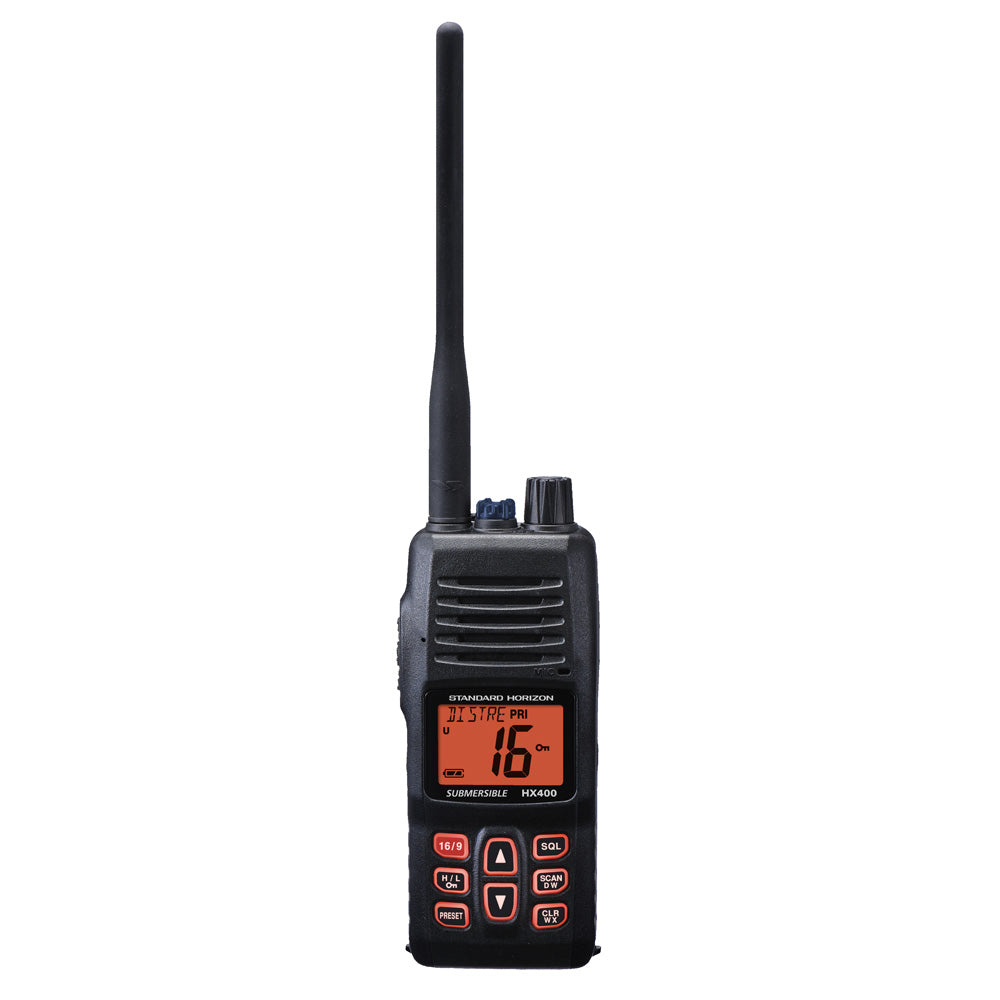 Standard Horizon HX400IS Handheld VHF Marine Radio with Intrinsic Safety and Waterproof Design