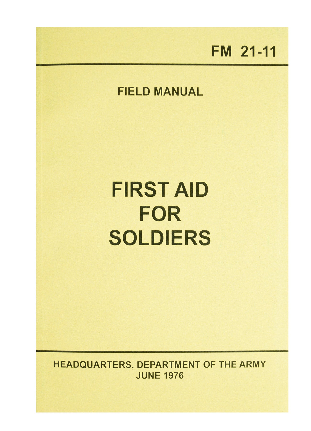 Rothco First Aid for Soldiers FM21 Manual – Military Field Medical Guide with Over 150 Illustrated Pages