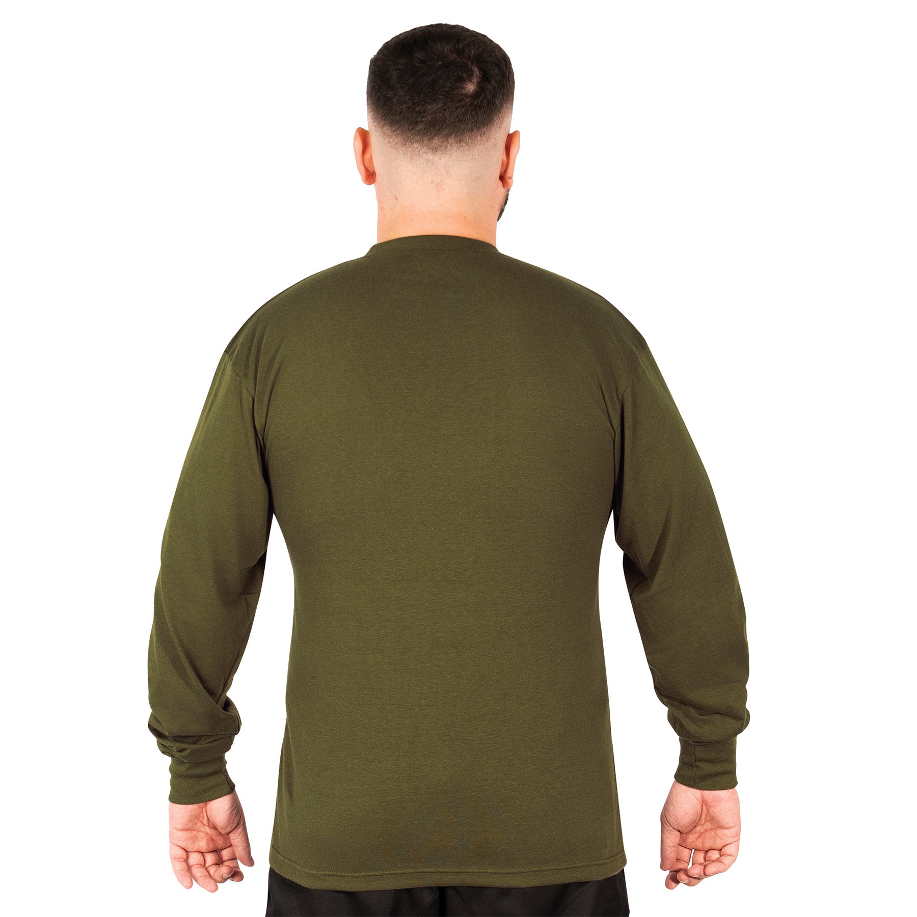 Rothco Long Sleeve Henley T-Shirt Olive Drab Size 2XL – Comfortable Casual Military Style